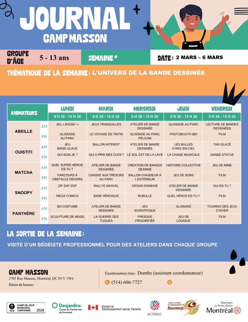 Sem_Masson_Groupe_Planification_Gabarit - LRCR | Loisirs Récréatifs et Communautaires de Rosemont